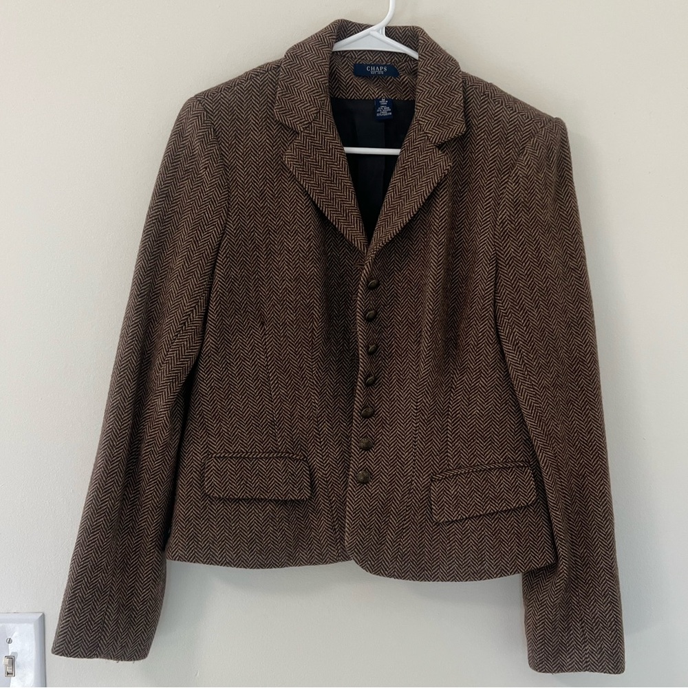 Chaps Herringbone Blazer